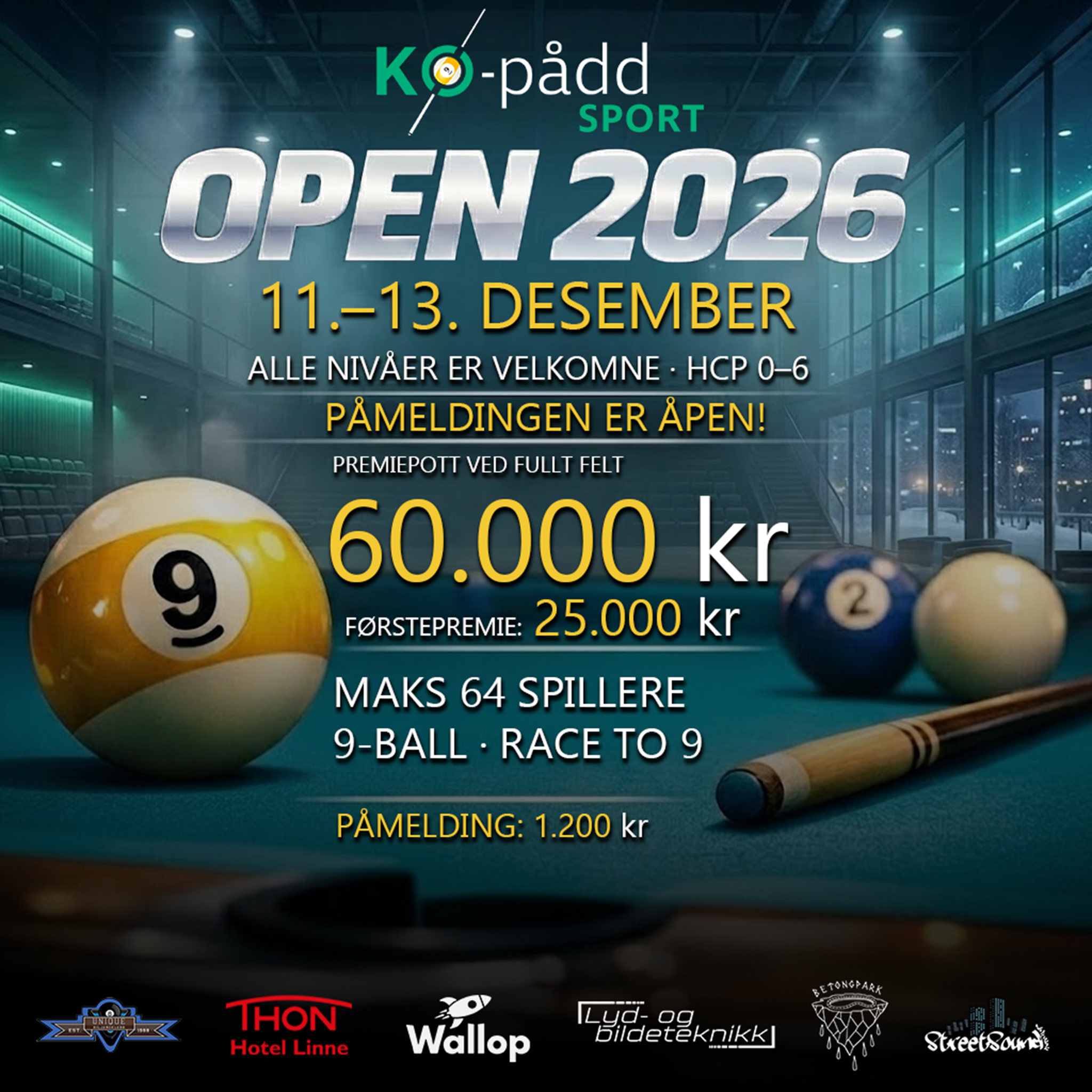 KØ-pådd OPEN 2026 poster
