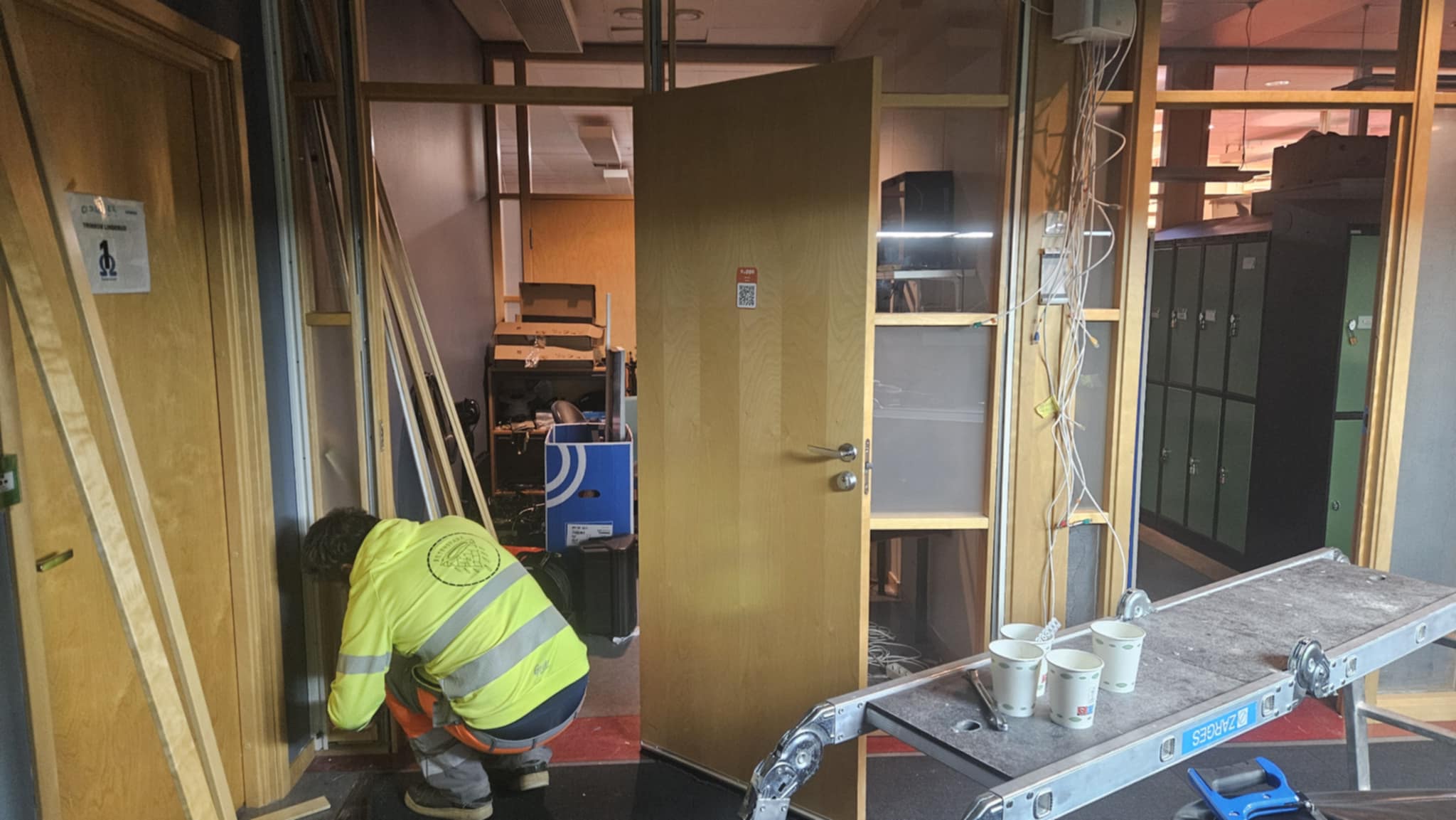 Arbeid med det nye KØ-pådd-studioet